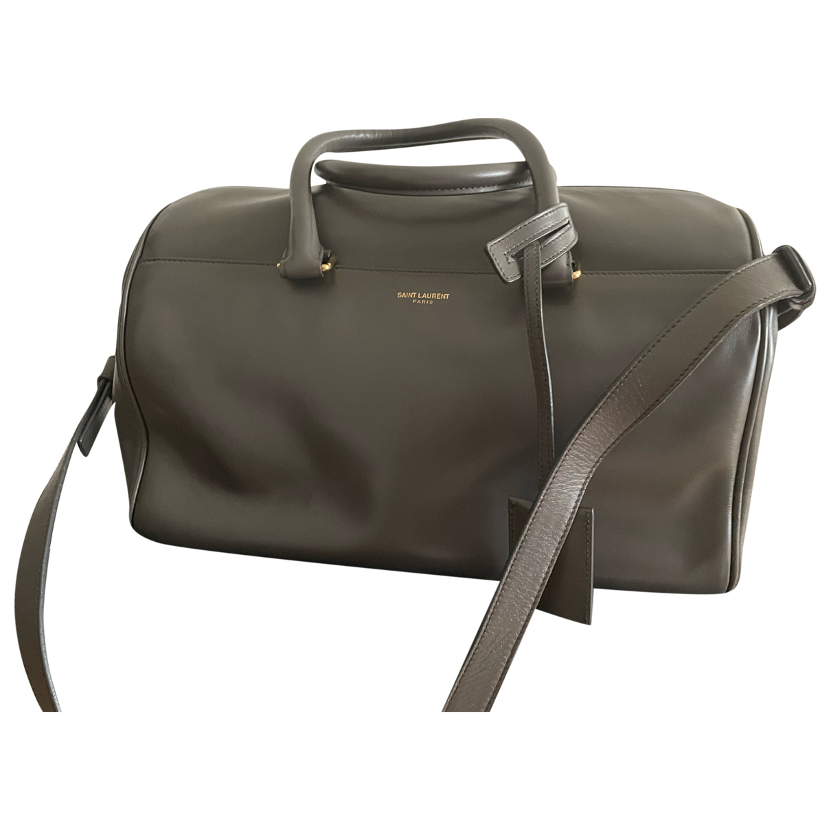 Duffle leather bowling bag Saint 